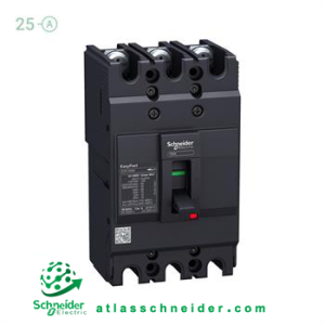 کلید اتوماتیک فیکس تیپ ایزی پکت 25 آمپر اشنایدر EZC100H3025 -کلید اتوماتیک غیرقابل تنظیم