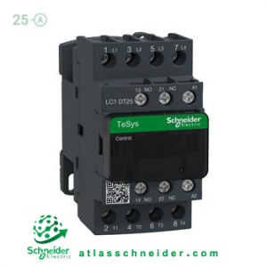 کنتاکتور سری دی 25 آمپر 4 پل ولتاژ 220AC اشنایدر LC1DT25M7 - کنتاکتور سری D