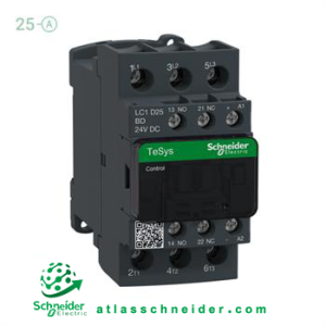 کنتاکتور سری دی 25 آمپر ولتاژ 24DC اشنایدر LC1D25BD - کنتاکتور سری D