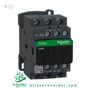 کنتاکتور سری دی 9 آمپر ولتاژ 24AC اشنایدر LC1D09B7