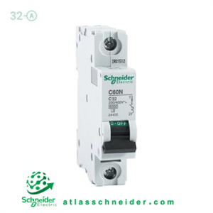 کلید فیوز مینیاتوری MCB اشنایدر تیپ سی تک پل 32 آمپر 24406 C - کلید مینیاتوری 24406 C