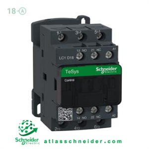کنتاکتور سری دی 18 آمپر ولتاژ 230AC اشنایدر LC1D18P7 - کنتاکتور سری D