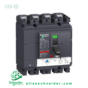 کلید اتوماتیک کامپکت MCCB اشنایدر سری ان اس ایکس 4 پل 125 آمپر NSX C12F6TM125B -قدرت قطع 36 کیلوآمپر (TYPE F)