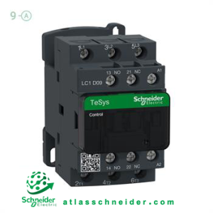 کنتاکتور سری دی 9 آمپر ولتاژ 110AC اشنایدر LC1D09F7