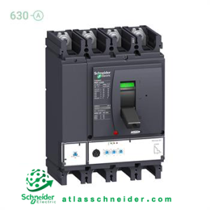 کلید اتوماتیک کامپکت MCCB اشنایدر سری ان اس ایکس 4 پل 630 آمپر NSX LV432894 -قدرت قطع ۵۰ کیلوآمپر (TYPE N)