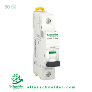 کلید فیوز مینیاتوری MCB اشنایدر تک پل 50 آمپر A9K24150 - کلید مینیاتوری A9K24150