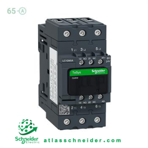 کنتاکتور سری دی 65 آمپر ولتاژ 24DC اشنایدر LC1D65ABD -کنتاکتور سری D