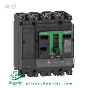 کلید اتوماتیک کامپکت MCCB اشنایدر سری ان اس ایکس 4 پل 50 آمپر NSX C10F6TM050 -قدرت قطع 36 کیلوآمپر (TYPE F)