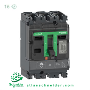 کلید اتوماتیک کامپکت MCCB اشنایدر سری ان اس ایکس 3 پل 16 آمپر NSX C10F3TM016 - قدرت قطع 36 کیلوآمپر (TYPE F)