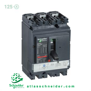 کلید اتوماتیک کامپکت MCCB اشنایدر سری ان اس ایکس 3 پل 125 آمپر NSX LV430841 - قدرت قطع 50 کیلوآمپر (TYPE N)