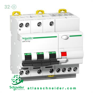 محافظ جان ترکیبی RCBO اشنایدر 4 پل 32 آمپر A9D31732