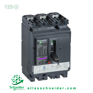 کلید اتوماتیک کامپکت MCCB اشنایدر سری ان اس ایکس 3 پل 125 آمپر NSX LV430671 - قدرت قطع ۷۰ کیلوآمپر (TYPE H)