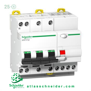 محافظ جان ترکیبی RCBO اشنایدر 4 پل 25 آمپر A9D31725