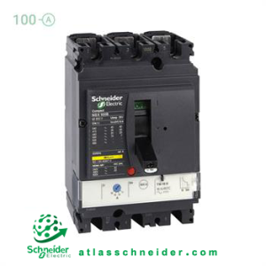 کلید اتوماتیک کامپکت MCCB اشنایدر سری ان اس ایکس 3 پل 100 آمپر NSX LV429840 - قدرت قطع 50 کیلوآمپر (TYPE N)