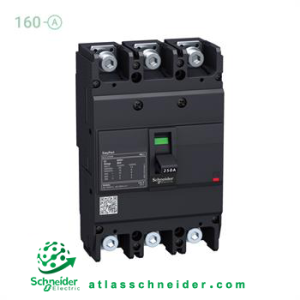 کلید اتوماتیک فیکس تیپ ایزی پکت 160 آمپر اشنایدر EZC250H3160 -کلید اتوماتیک غیرقابل تنظیم