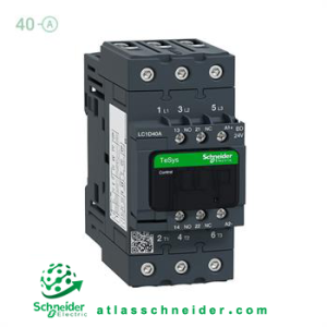 کنتاکتور سری دی 40 آمپر ولتاژ 24DC اشنایدر LC1D40ABD -کنتاکتور سری D