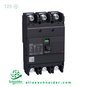 کلید اتوماتیک فیکس تیپ ایزی پکت 125 آمپر اشنایدر EZC250H3125 -کلید اتوماتیک غیرقابل تنظیم