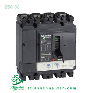 کلید اتوماتیک کامپکت MCCB اشنایدر سری ان اس ایکس 4 پل 250 آمپر NSX LV431840 -قدرت قطع ۵۰ کیلوآمپر (TYPE N)