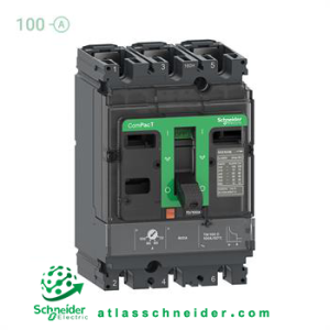 کلید اتوماتیک کامپکت MCCB اشنایدر سری ان اس ایکس 3 پل 100 آمپر NSX C10B3TM100 - قدرت قطع 25 کیلوآمپر (TYPE B)