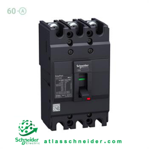 کلید اتوماتیک فیکس تیپ ایزی پکت 60 آمپر اشنایدر EZC100H3060 -کلید اتوماتیک غیرقابل تنظیم